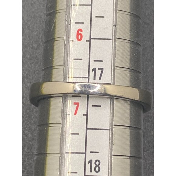 Colorless Tourmaline Ring Marked 925 Sterling Silver Sparkling Gemstone Sz 6.75 - Picture 5 of 6